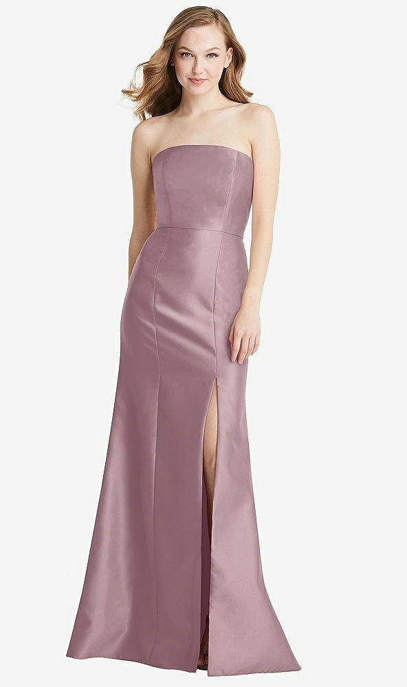 Front View - Dusty Rose Bella Bridesmaids Dress BB133