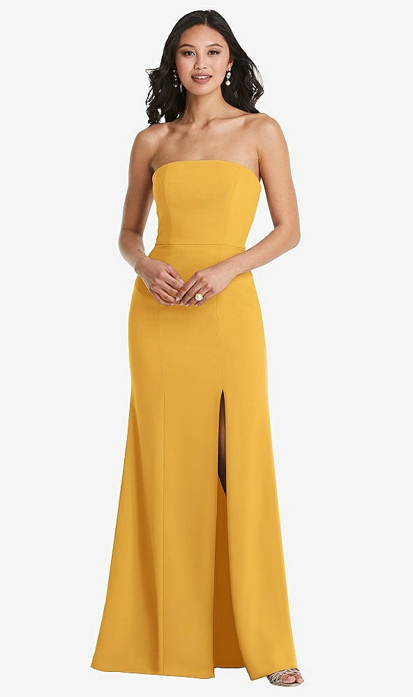 Front View - NYC Yellow Bella Bridesmaids Dress BB134