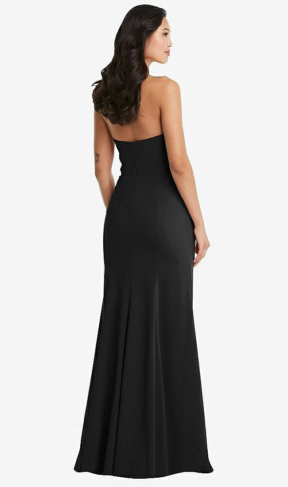 Back View - Black Bella Bridesmaids Dress BB134