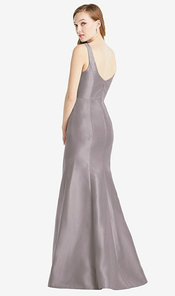 Back View - Cashmere Gray Bella Bridesmaids Dress BB135