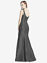 Rear View Thumbnail - Gunmetal Bella Bridesmaids Dress BB135