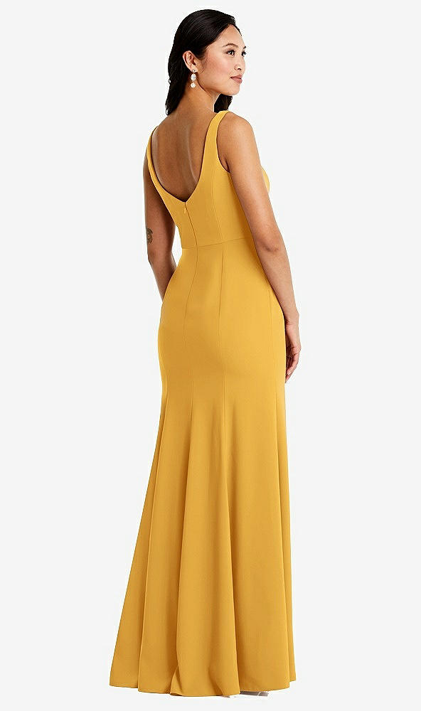 Back View - NYC Yellow Bella Bridesmaids Dress BB136