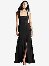 Front View Thumbnail - Black Bella Bridesmaids Dress BB136