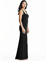 Side View Thumbnail - Black Bella Bridesmaids Dress BB136