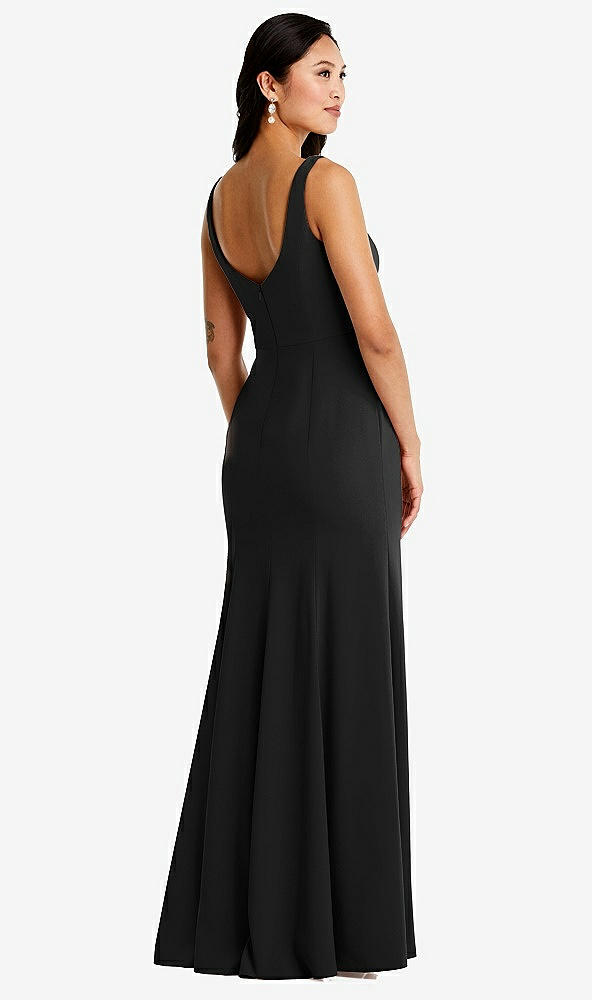 Back View - Black Bella Bridesmaids Dress BB136