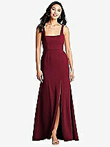 Front View Thumbnail - Burgundy Bella Bridesmaids Dress BB136