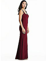 Side View Thumbnail - Burgundy Bella Bridesmaids Dress BB136