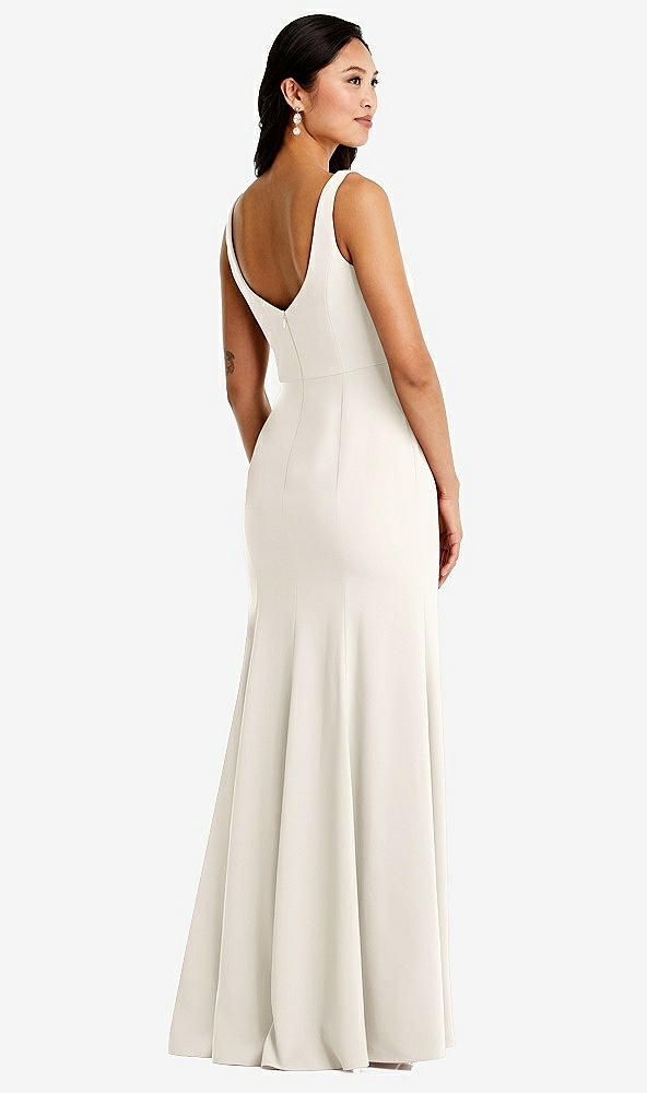 Back View - Ivory Bella Bridesmaids Dress BB136