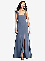 Front View Thumbnail - Larkspur Blue Bella Bridesmaids Dress BB136