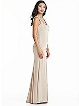 Side View Thumbnail - Oat Bella Bridesmaids Dress BB136