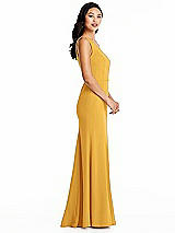 Side View Thumbnail - NYC Yellow Bella Bridesmaids Dress BB138