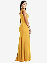 Rear View Thumbnail - NYC Yellow Bella Bridesmaids Dress BB138