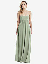 Alt View 6 Thumbnail - Sage Empire Waist Shirred Skirt Convertible Sash Tie Maxi Dress