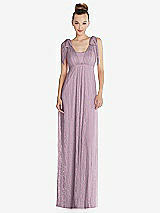 Alt View 1 Thumbnail - Suede Rose Empire Waist Convertible Sash Tie Lace Maxi Dress