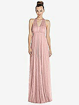 Alt View 2 Thumbnail - Rose Empire Waist Convertible Sash Tie Lace Maxi Dress