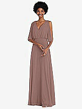 Alt View 1 Thumbnail - Sienna V-Neck Split Sleeve Blouson Bodice Maxi Dress