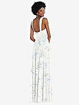 Rear View Thumbnail - Bleu Garden Contoured Wide Strap Sweetheart Maxi Dress