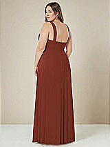 Alt View 2 Thumbnail - Auburn Moon Contoured Wide Strap Sweetheart Maxi Dress