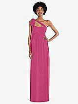 Alt View 2 Thumbnail - Tea Rose Convertible Tie-Shoulder Empire Waist Maxi Dress