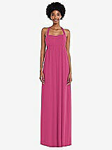 Alt View 4 Thumbnail - Tea Rose Convertible Tie-Shoulder Empire Waist Maxi Dress