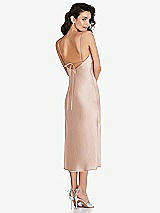 Rear View Thumbnail - Cameo Open-Back Convertible Strap Midi Bias Slip Dress