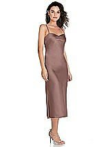 Side View Thumbnail - Sienna Open-Back Convertible Strap Midi Bias Slip Dress