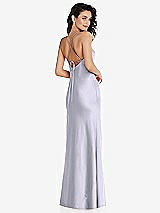 Rear View Thumbnail - Silver Dove Open-Back Convertible Strap Maxi Bias Slip Dress