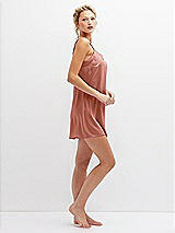 Side View Thumbnail - Desert Rose Short Whisper Satin Slip