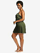 Alt View 2 Thumbnail - Olive Green Short Whisper Satin Slip