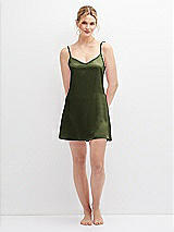 Alt View 5 Thumbnail - Olive Green Short Whisper Satin Slip