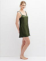 Alt View 6 Thumbnail - Olive Green Short Whisper Satin Slip