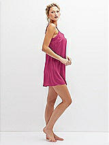 Side View Thumbnail - Tea Rose Short Whisper Satin Slip