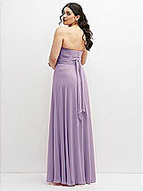 Alt View 6 Thumbnail - Pale Purple Chiffon Convertible Maxi Dress with Multi-Way Tie Straps