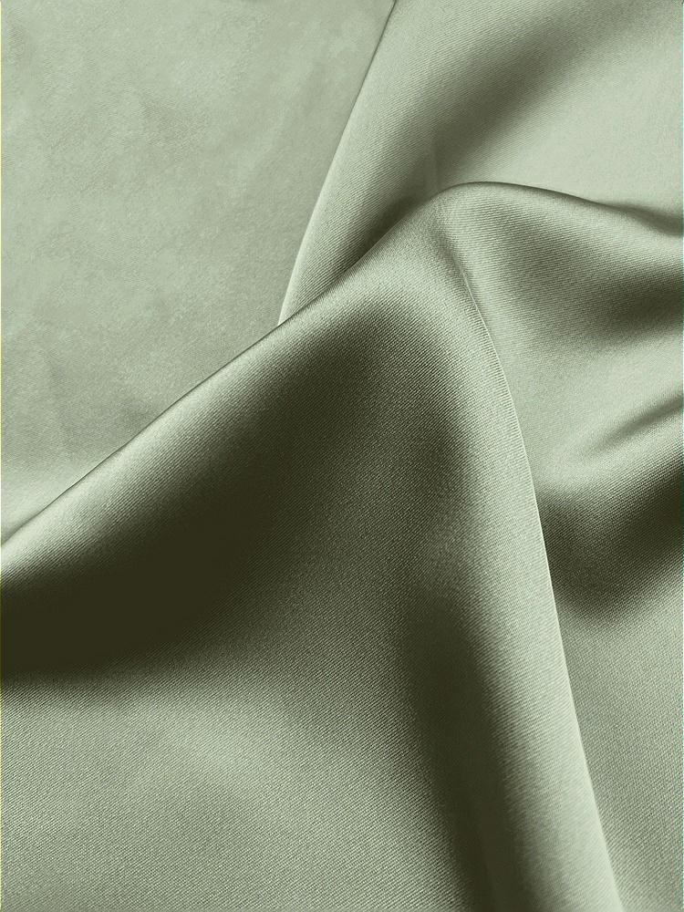 Front View - Sage Neu Stretch Charmeuse Fabric by the Yard