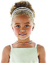 Rear View Thumbnail - Natural Children's Pearl Necklace - 12.5 inch