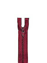 Front View Thumbnail - Burgundy Zipper - 24" hidden