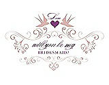 Front View Thumbnail - Rose & Orchid Will You Be My Bridesmaid Card - Classic