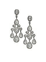 Front View Thumbnail - Cubic Zirconia CZ Empire Chandelier Earrings