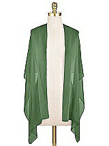 Front View Thumbnail - Vineyard Green Sheer Crepe Stole