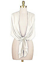 Alt View 2 Thumbnail - Ivory Lux Chiffon Stole