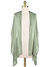 Front View Thumbnail - Sage Lux Chiffon Stole