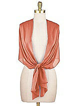 Alt View 2 Thumbnail - Terracotta Copper Lux Chiffon Stole