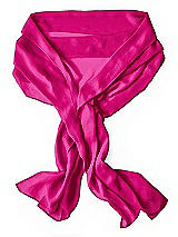 Rear View Thumbnail - Think Pink Lux Chiffon Stole