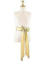 Front View Thumbnail - Buttercup Matte Satin Flower Girl Sash