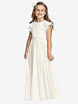 Front View Thumbnail - Ivory Flower Girl Dress FL4038