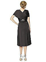 Alt View 2 Thumbnail - Graphite Twist Wrap Convertible Cocktail Dress