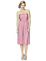 Alt View 5 Thumbnail - Sea Pink Twist Wrap Convertible Cocktail Dress