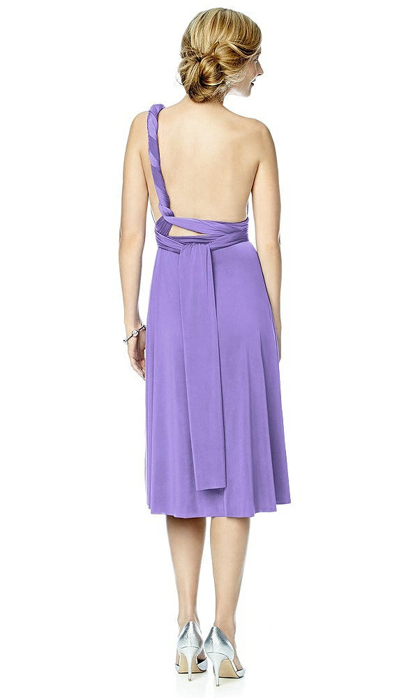 Back View - Tahiti Twist Wrap Convertible Cocktail Dress