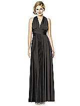 Alt View 7 Thumbnail - Graphite Twist Wrap Convertible Maxi Dress