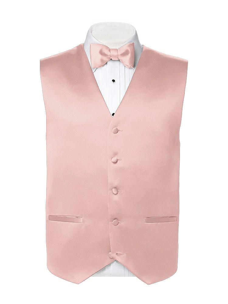 Back View - Rose Matte Satin Tuxedo Vests by After Six